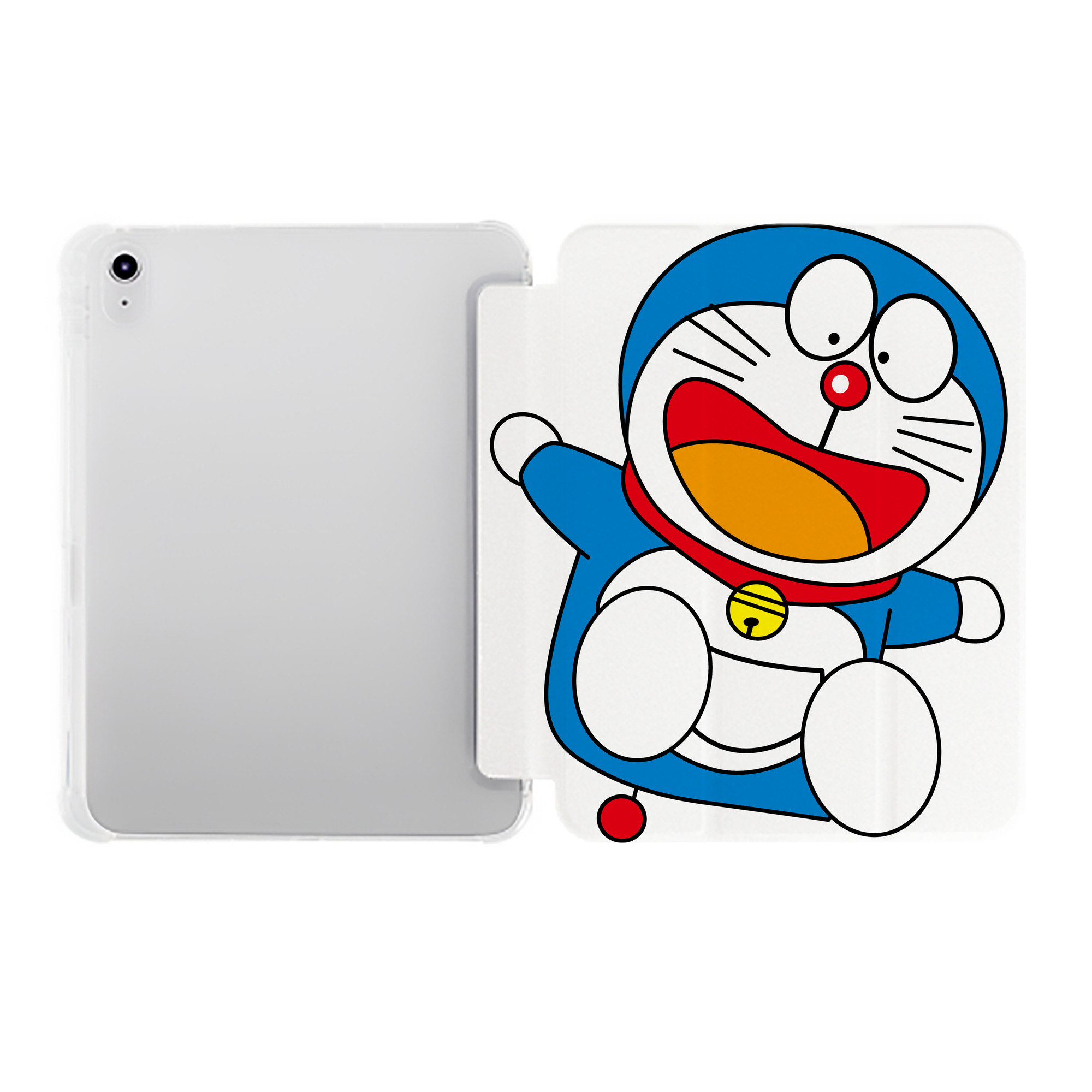 （画像用） ドラえもん Doraemon IPad ケース ペン収納付き 三つ折りスタンド PUレザー×シリコン 対応機種9.5/10.5/10.9インチ